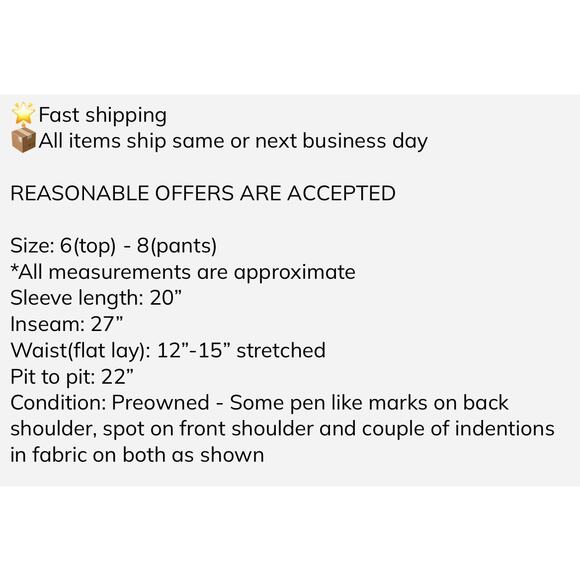 Carole Little for Saint Tropez West 2 Piece Set 6/8 Silver Silk Pants Shirt 80s - Picture 2 of 12